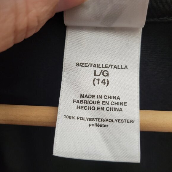 Adidas Zip Up‎ Jacket-Black/Pink-Girls LG 14 - Picture 5 of 6